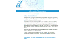 Desktop Screenshot of informationtamers.com