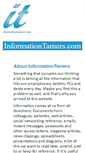 Mobile Screenshot of informationtamers.com